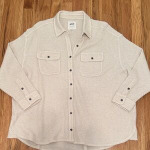Aerie Cream women’s Button Down Shirt